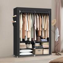 Songmics Medžiaginė spinta, Juoda (Black), 45 x 127 x 176 cm