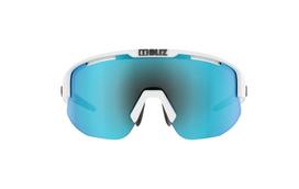 Akiniai Bliz Matrix small / Matt white, smoke&blue mirr