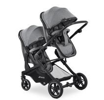 HAUCK sportinis vežimėlis dvyniams ATLANTIC TWIN, Melange grey, 500019