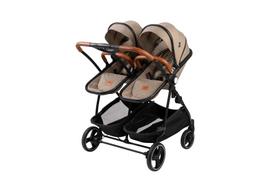 BABYTROLD sportinis vežimėlis dvyniams SIBBI DUO, Sand, 10-90SA
