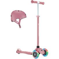 Globber Primo Plus Lights su šalmu, rožinis (Pink)