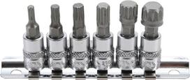 BGS Technic Įpresuotų antgalių rinkinys 6.3 mm (1/4") Spline (XZN) M4 - M12 6 vnt. (2162)