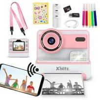 fotoaparatai vaikams - Xblitz Flash Pink Momentinis fotoaparatas su terminiu spausdintuvu vaikams Rožinis (Pink) - 1 nuotrauka