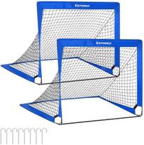 Vaikiški futbolo vartai Songmics, 90 x 120 x 90 cm, mėlyni (Blue)