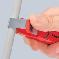 nuzievinimo peilis - KNIPEX Laidų nužievinimo peilis Ø8-28mm 16 20 28 SB - 3 nuotrauka