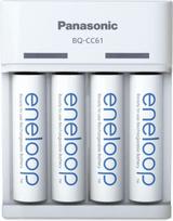 elementai aa - Panasonic eneloop charger BQ-CC61   4x2200mAh | K-KJ61MCD40USB - 2 nuotrauka