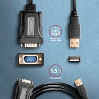 usb db9 - CABLE USB2.0 TO RS-232/1.5M ADS-1PQN AXAGON - 2 nuotrauka