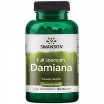 kapsules vyrams - SWANSON DAMIANA LAPAI (TURNERA DIFFUSA) 510MG N100 maisto papildas - 3 nuotrauka