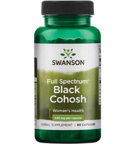health - SWANSON, Black Cohosh, 60 kapsulių - 1 nuotrauka