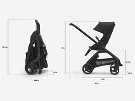 sportiniai vezimeliai - Sportinis vežimėlis Bugaboo Dragonfly Midnight black/grey mélange/black frame - 2 nuotrauka