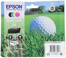 Epson C13T34664010 Multipack 34, Juodas (Black), Mėlynas (Cyan), Rausvai raudonas (Magenta), Geltonas (Yellow)