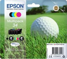 34 4 - Epson C13T34664010 Multipack 34, Juodas (Black), Mėlynas (Cyan), Rausvai raudonas (Magenta), Geltonas (Yellow) - 2 nuotrauka