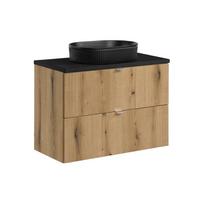 Vonios spintelė COMAD NOVA OAK BEYOND B 80, su stalviršiu ir praustuvu, ąžuolo