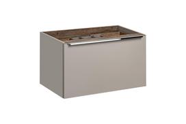 vonios spintele comad - Apatinė vonios spintelė SANTA FE TAUPE 82-80-B-2S, kreminė/pilka - 1 nuotrauka
