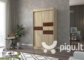 Spinta Adrk Furniture Batia 120 cm, ąžuolo spalvos/ tamsiai ruda