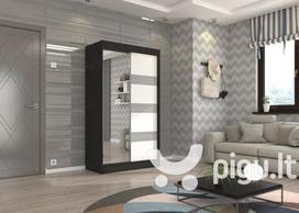 Spinta Adrk Furniture Toura 120 cm, juoda/pilka