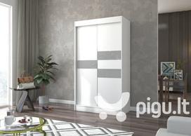 Spinta Adrk Furniture Batia 120 cm, balta/pilka