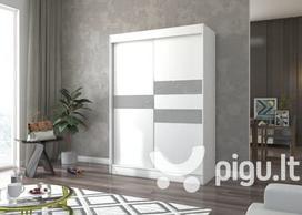 Spinta Adrk Furniture Batia 150 cm, balta/pilka