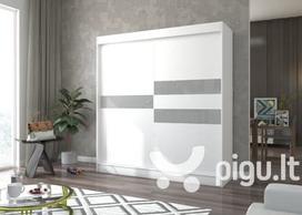 Spinta Adrk Furniture Batia 200 cm, balta/pilka