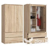 2 duru spinta - Spinta NORE S90, ąžuolo spalvos - 1 nuotrauka
