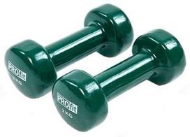 Profit Vinyl Dumbbells 2x2kg Green