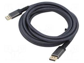 2 5 gbit s - Goobay DisplayPort kabelis 2.0/2.1, 80 Gbit/s, 1m Juodas (Black) - 1 nuotrauka