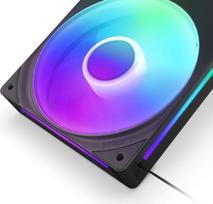 nzxt case - NZXT F360 RGB CORE 360 mm Case Fan Juodas (Black) - 4 nuotrauka
