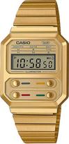casio laikrodziai - CASIO A100WEG-9AEF Aukso (Gold) - 1 nuotrauka