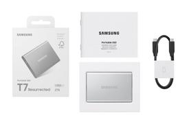 2tb usb - Samsung Portable SSD T7 Resurrected 2TB Sidabras (Silver) - 2 nuotrauka