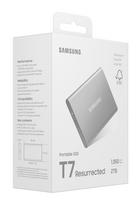 2tb usb - Samsung Portable SSD T7 Resurrected 2TB Sidabras (Silver) - 4 nuotrauka