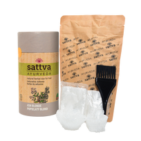 Sattva Ayurveda augaliniai plaukų dažai 150 g - Šviesus pelenų blondas (Ash Blonde)