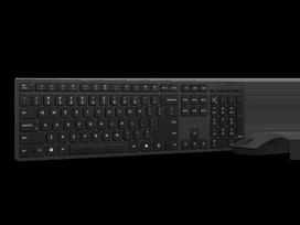 lenovo professional wireless klaviatura - Lenovo | Professional Wireless Rechargeable Combo Keyboard and Mouse | Keyboard and Mouse Set | Wireless | Mouse included | Estonian | Bluetooth | Grey | 4X31K03974 - 1 nuotrauka