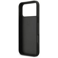 originalus iphone deklas - Guess Grained Big 4G & Classic Logo dėklas skirtas Apple iPhone 17 Pro Max juodos spalvos - 3 nuotrauka