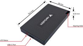 mini diskai - Verbatim Mini Diskas SSD 512GB USB-C 3.2 + kabelis USB-C/USB-C-USB-A 32030 - 6 nuotrauka