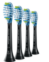 philips sonicare premium galvutes - Philips Sonicare Premium Plaque Defence HX9044/88 dantų šepetėlio galvutės, juodos (Black), 4 vnt. - 1 nuotrauka
