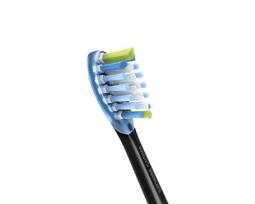philips sonicare premium galvutes - Philips Sonicare Premium Plaque Defence HX9044/88 dantų šepetėlio galvutės, juodos (Black), 4 vnt. - 2 nuotrauka