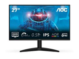 aoc monitorius 2560 x 1440 - AOC Q27B36X 27" IPS, QHD, 144Hz, Juodas (Black) - 8 nuotrauka