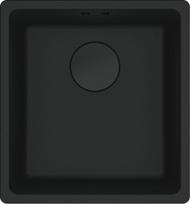 granitine virtuvine plautuve - Franke Maris MRG 210-37, Juoda matinė (Black Matt) - 1 nuotrauka