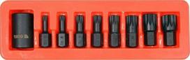 raktai - Yato YT-10663 smūginių antgalių rinkinys 1/2" (9 vnt.) - 1 nuotrauka