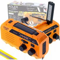 radijo imtuvas zibintuvelis - Adler AD 1197 Nešiojamasis radijas su žibintuvėliu (Portable Radio with Flashlight) - 1 nuotrauka