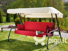 Lauko sūpynės Patio Vita D023-03EB, baltos/raudonos