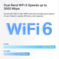 mercusys halo - Mercusys Halo H80X (2-PACK) Wi-Fi 6 3000 Mbps, balta (White) - 2 nuotrauka