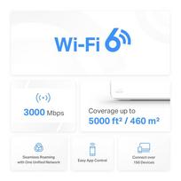 mercusys halo - Mercusys Halo H80X (2-PACK) Wi-Fi 6 3000 Mbps, balta (White) - 3 nuotrauka