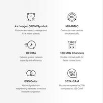 mercusys halo - Mercusys Halo H80X (2-PACK) Wi-Fi 6 3000 Mbps, balta (White) - 11 nuotrauka
