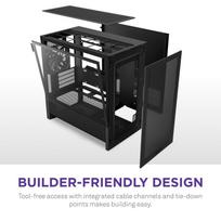 nzxt case - NZXT H3 Flow (2025) Juodas (Black) - 3 nuotrauka