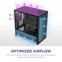 nzxt case - NZXT H3 Flow (2025) Juodas (Black) - 5 nuotrauka