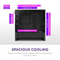 nzxt case - NZXT H3 Flow (2025) Juodas (Black) - 6 nuotrauka