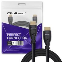 hdmi kabelis 5m - Qoltec 50353 HDMI v2.1 kabelis itin didelės spartos 8K ,  60Hz ,  26AWG ,  Auksinis ,  5 m - 3 nuotrauka