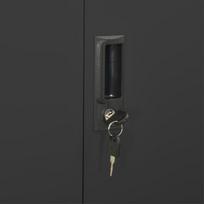 Biuro spinta VLX Steel 336416, antracito, 90 x 40 x 180 cm