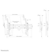 televizoriaus laikiklis - NEOMOUNTS SELECT SCREEN WALL MOUNT (TILT, VESA 1500X900) - 5 nuotrauka